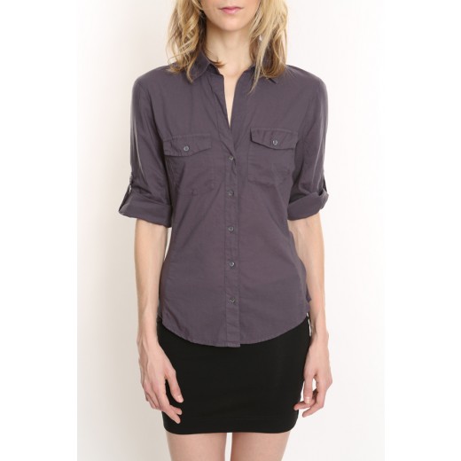 Charcoal Sheri Collar Shirt