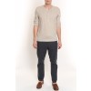 Oatmeal Henley Tee